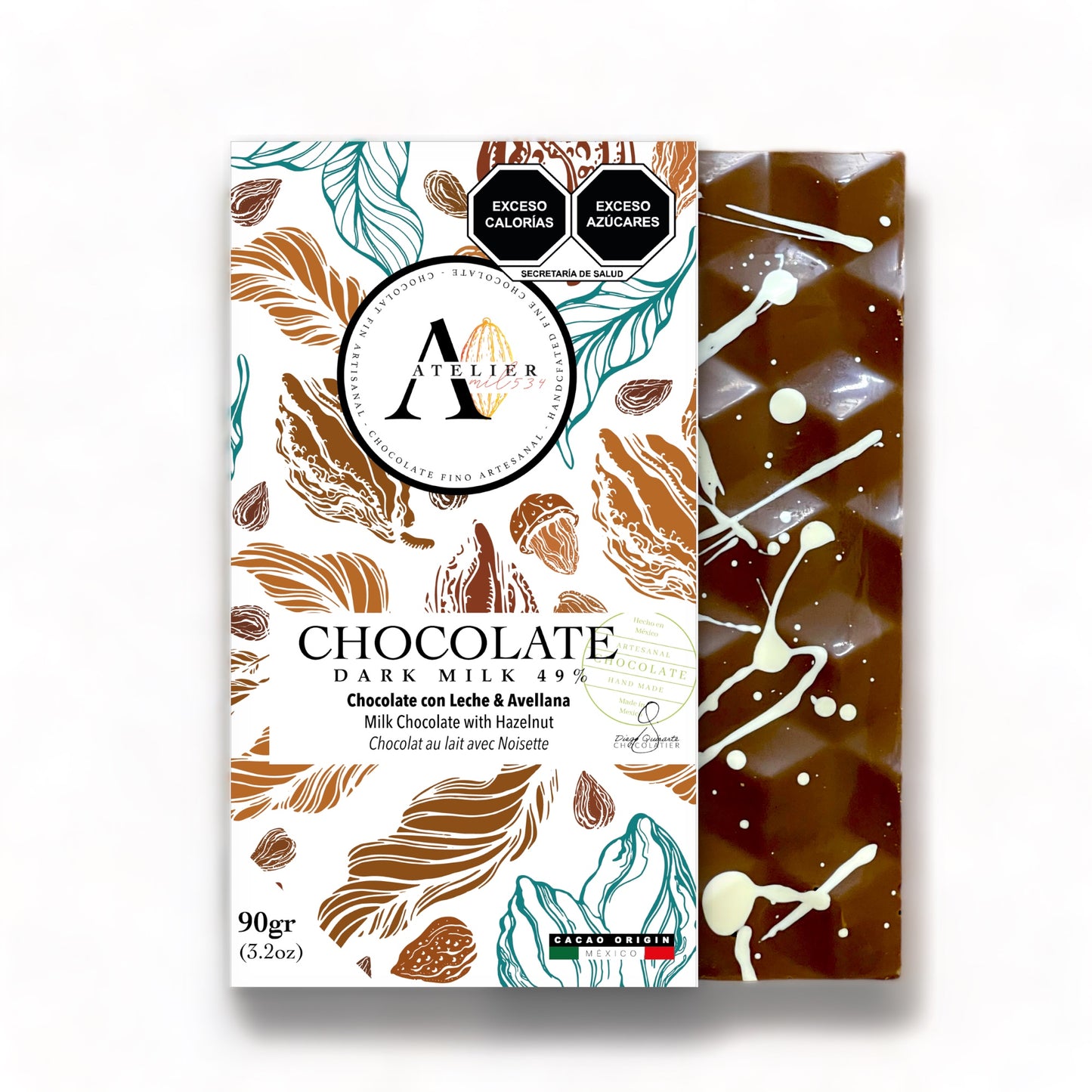 MILK & HAZELNUT Chocolate bar, 90g