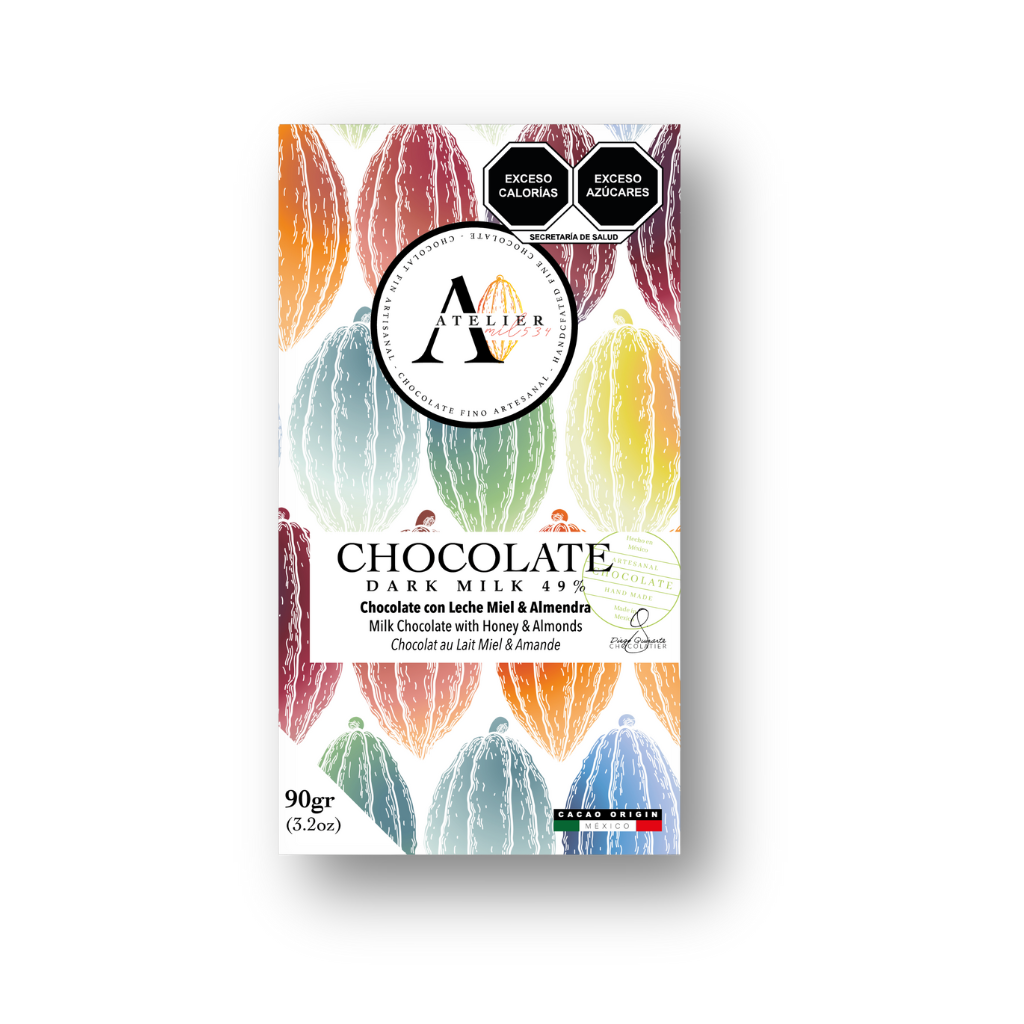 MILK, ALMOND & HONEY Chocolate bar, 90g