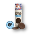 KICK - Monedas de Chocolate Sin Azúcar con Cafeína (tubo con 16 monedas)
