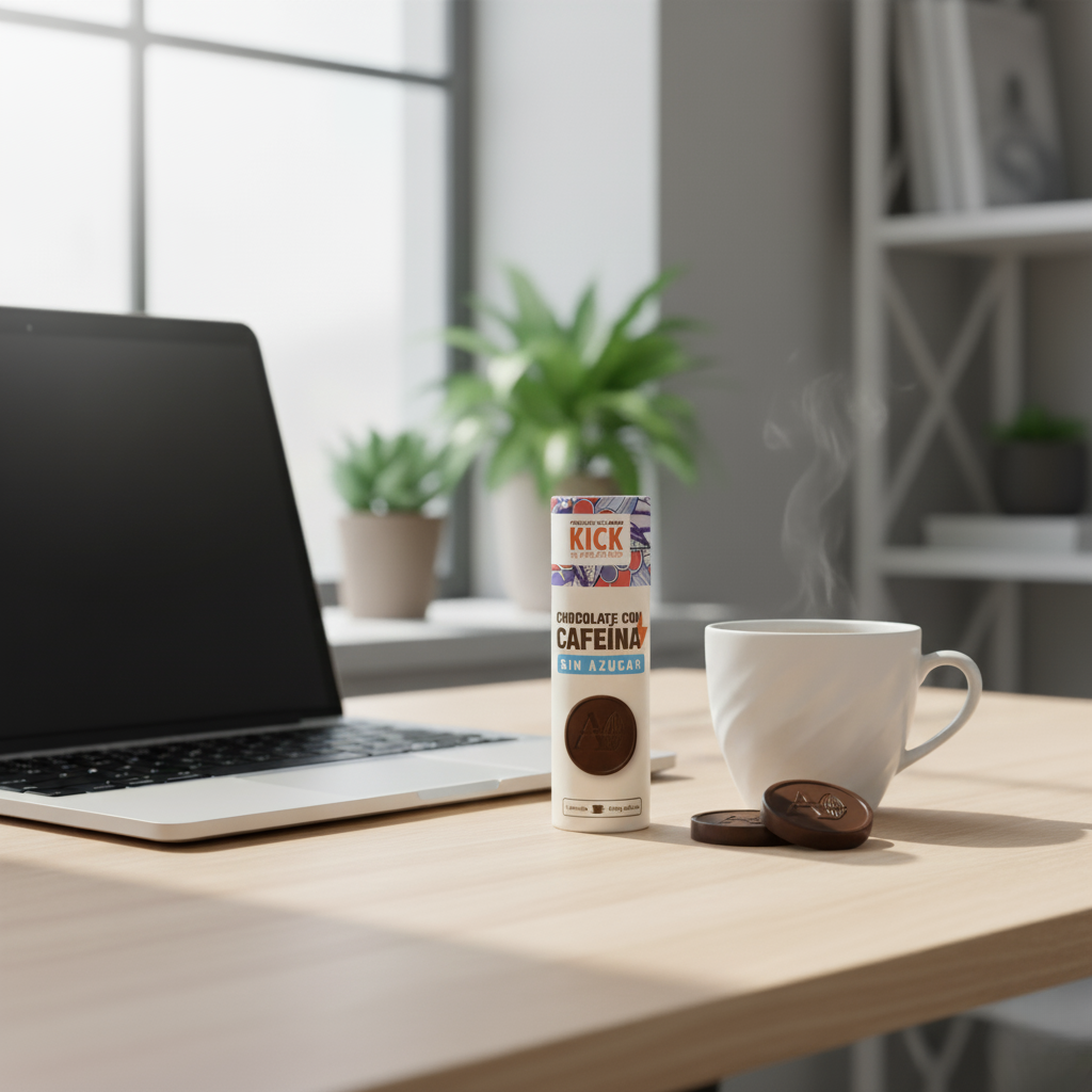 KICK - Chocolat sans sucre avec caféine