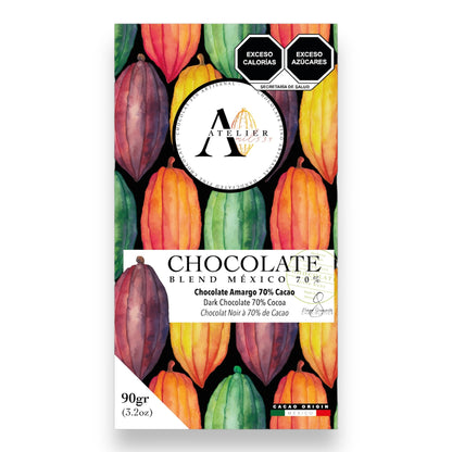 Regalo con 4 Barras de Chocolate Fino Artesanal