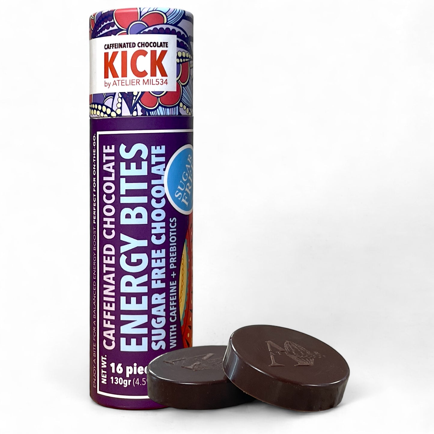 KICK - Chocolate Sin Azúcar con Cafeína