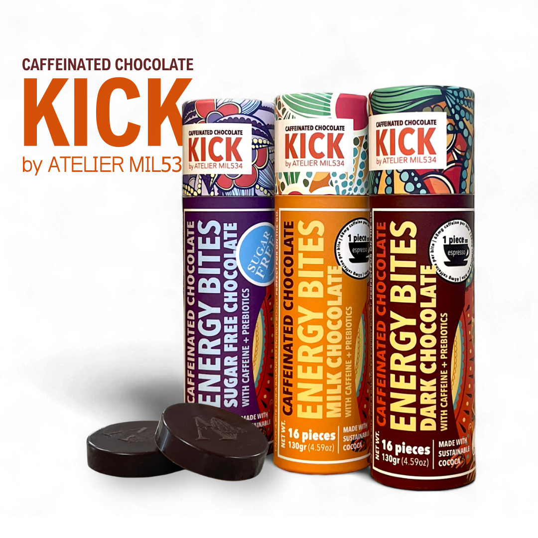 KICK - Chocolat sans sucre avec caféine