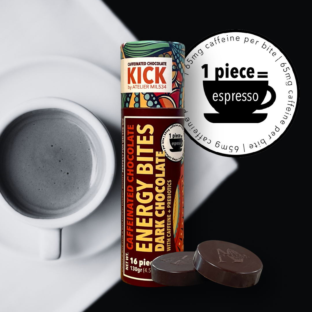 KICK - Chocolate obscuro con cafeína